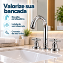 Ver mais imagens de Misturador para Lavatório C-34 com Bica Alta Móvel