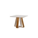 Ver imagem 4 de Conjunto Sala de Jantar Mesa Grécia 90x90cm Tampo Vidro/MDF com 4 Cadeiras Espresso Móveis