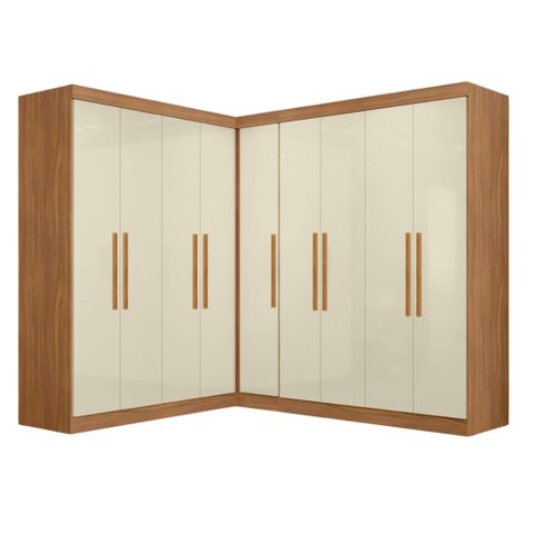 Quarto Modulado de Canto Madrid com 9 Portas Maxel