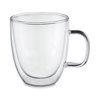 Caneca Café Vidro Duplo Borossolicato 350ml Não Queima a Mão - 1