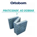 Ver imagem 3 de Colchão/Puff/Poltrona 3 em 1 com Travesseiro Solteiro 78x190x13cm Ortobom Azul