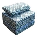Ver imagem 2 de Colchão/Puff/Poltrona 3 em 1 com Travesseiro Solteiro 78x190x13cm Ortobom Azul