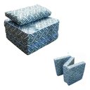 Ver imagem 6 de Colchão/Puff/Poltrona 3 em 1 com Travesseiro Solteiro 78x190x13cm Ortobom Azul