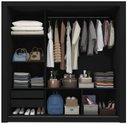 Ver imagem 4 de Guarda-Roupa Casal 3 Portas com 2 Gavetas com 1 Porta Espelho 100% MDF Roma