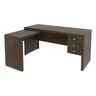 Mesa para Escritório em L com 3 Gavetas Me4106  - 3
