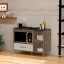 Ver imagem 2 de Balcão para Cooktop Cordoba Cor:canela Off White - Mizza Decor