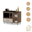 Ver imagem 6 de Balcão para Cooktop Cordoba Cor:canela Off White - Mizza Decor