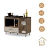 Balcão para Cooktop Cordoba Cor:canela Off White - Mizza Decor - 6