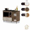Ver imagem 5 de Balcão para Cooktop Cordoba Cor:canela Off White - Mizza Decor