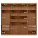 Ver imagem 7 de Guarda Roupa Casal Master New 8 Portas de Bater 4 Gavetas MDP com Espelho e Cômoda Marabá Santos