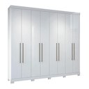 Ver imagem 1 de Guarda Roupa Casal 8 p Havana Santos Andirá Branco Branco