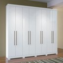 Ver imagem 7 de Guarda Roupa Casal 8 p Havana Santos Andirá Branco Branco