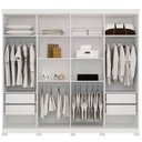 Ver imagem 6 de Guarda Roupa Casal 8 p Havana Santos Andirá Branco Branco