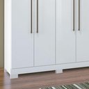 Ver imagem 4 de Guarda Roupa Casal 8 p Havana Santos Andirá Branco Branco