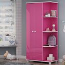 Ver imagem 1 de Guarda-Roupa Infantil 2 Portas 2 Gavetas Princesinha Gelius Móveis