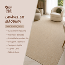 Ver imagem 4 de Tapete Sala Quarto Escritório 100% Algodão Antiderrapante 2,50 x 3,00 Lavável em Máquina Decoração