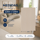 Ver imagem 5 de Tapete Sala Quarto Escritório 100% Algodão Antiderrapante 2,50 x 3,00 Lavável em Máquina Decoração