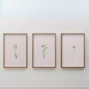 Ver imagem 2 de Kit 3 Quadros Decorativos Infantil Pétalas Mágicas Flores Quarto Bebê Menina NO1