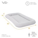 Ver imagem 6 de Colchão Inflável Cama Infantil Cool Night Aveludado com Bomba Manual Vg Plus