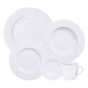 Ver imagem 1 de Aparelho de Jantar Porcelana Branca Tramontina Vibrare 20 Peças Pratos Xícaras Pires