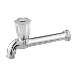 Torneira Tanque Jardim Cozinha Parede ABS 1058 C-25 ¼ Volta:Prateado - 2