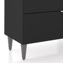 Ver imagem 6 de Balcão para Pia 100cm sem Tampo Pérola Z34 Preto - Mpozenato