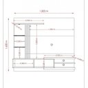 Ver imagem 4 de Painel para TV até 55 Polegadas 182cmx162cm 2 Portas Frizz Supreme