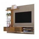 Ver imagem 3 de Painel para TV até 55 Polegadas 182cmx162cm 2 Portas Frizz Supreme Bege Fendi/Naturale