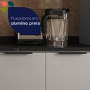 Ver mais imagens de Balcão de Cozinha 80cm com Rodapé e Tampo 2 Portas Lumina Cinza