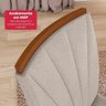 Conjunto Sala de Jantar Mesa Easy Pop 120x80cm Tampo Vidro/mdf com 4 Cadeiras Bege/off White - 6