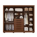 Ver imagem 5 de Guarda-Roupa Casal Serena 3 Portas de Correr 4 Gavetas com Espelhos e Pés 100% MDF Pm Home