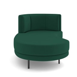 Sofá Chaise Longue Living Lucca Esquerdo D02 Veludo Verde C-303 - 4