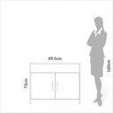 Ver mais imagens de Balcão 2 Portas Industrial Freijó/preto - Dalla Costa