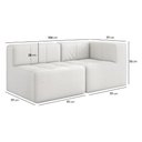 Ver imagem 2 de Sofá Modulado 2 Lugares 154cm Espuma D33 Multimóveis Cr45352 Branco