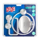 Ver imagem 1 de Kit Acessorios Banheiro 4pçs Lavello Branco / Cromado Herc Unico