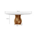 Ver imagem 4 de Conjunto Mesa de Jantar 6 Cadeiras 135cm com Tampo de Vidro