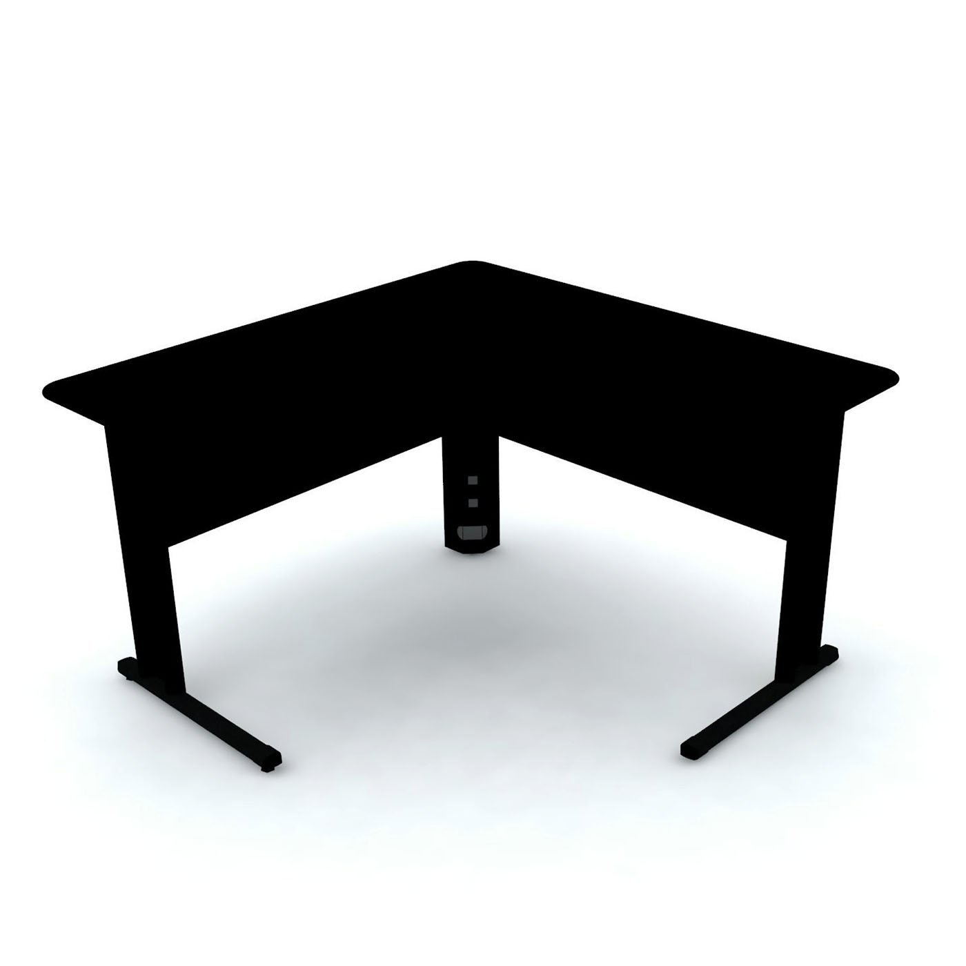 MESA EM L P/ ESCRITÓRIO 140X140 PANDIN MAXXI - PRETO ETP1414