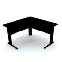 Ver imagem 1 de MESA EM L P/ ESCRITÓRIO 140X140 PANDIN MAXXI - PRETO ETP1414
