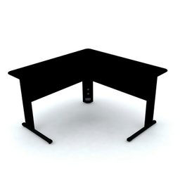 MESA EM L P/ ESCRITÓRIO 140X140 PANDIN MAXXI - PRETO ETP1414 - 1