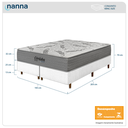 Ver imagem 3 de Cama Box Branca + Colchão King Size Córdoba Molas Ensacadas Duo Face 193x203x70cm - Macio