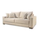 Ver imagem 1 de Sofá Living 3 Lugares Hotello Suede Bege Claro 01 2,00m