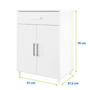 Ver imagem 4 de Balcão Organizador Cozinha Multiuso Suporte 2 Portas