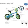 Bicicleta Aro 12 Peppa Pig George 3321 Brinquedos Bandeirante - 5