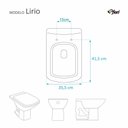 Ver imagem 3 de Assento Sanitário Poliester Lirio Preto para Vaso Fiori