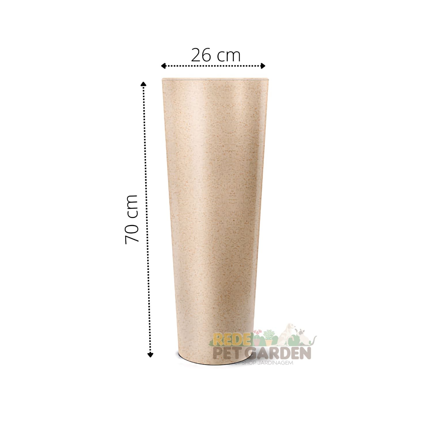 Vaso Polietileno Decorativo Plástico Para Plantas 70 Cm - 2