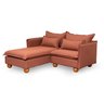 Sofá Modular 2 Lugares com Chaise e Pé Bolinha Sôma CabeCasa MadeiraOriginals - 9
