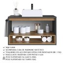 Ver imagem 5 de Conjunto Armario e Gabinete 80cm com Cuba Mel Grafite Proddy