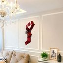 Ver imagem 2 de Decoração Escultura de Parede de Metal Exclusivo no Brasil Home Decor Vermelho