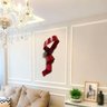 Decoração Escultura de Parede de Metal Exclusivo no Brasil Home Decor Vermelho - 2