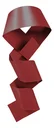 Ver imagem 1 de Decoração Escultura de Parede de Metal Exclusivo no Brasil Home Decor Vermelho